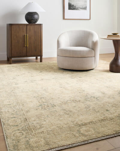 Galey Alix Fetscher GAHU-2301 Olive Area Rug by LIVABLISS