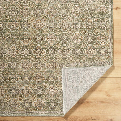 Galey Alix Myrtle Avenue GAMY-2301 Olive Area Rug by LIVABLISS