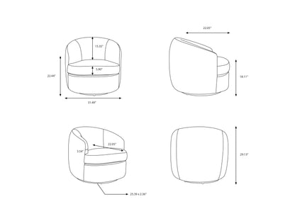 Galey Alix x LIVABLISS Sweeting GAST-001 Accent Chair