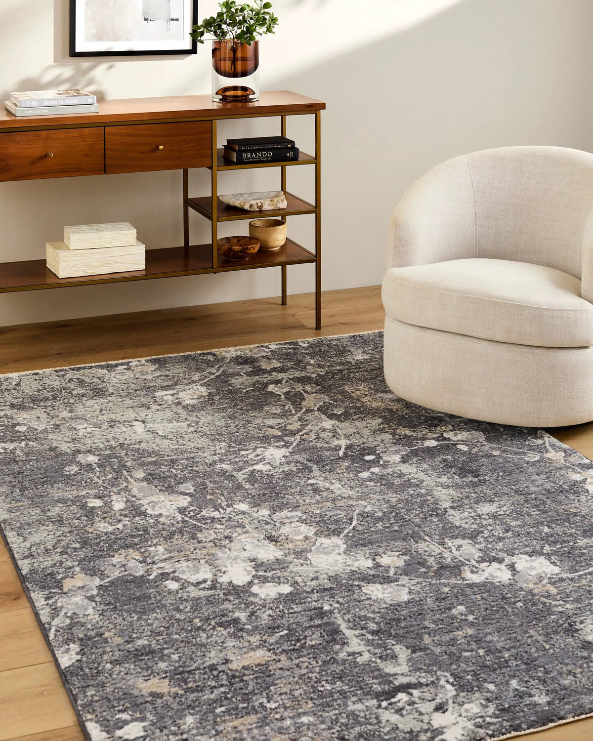 LIVABLISS Gakko GKK-2315 Black Area Rug