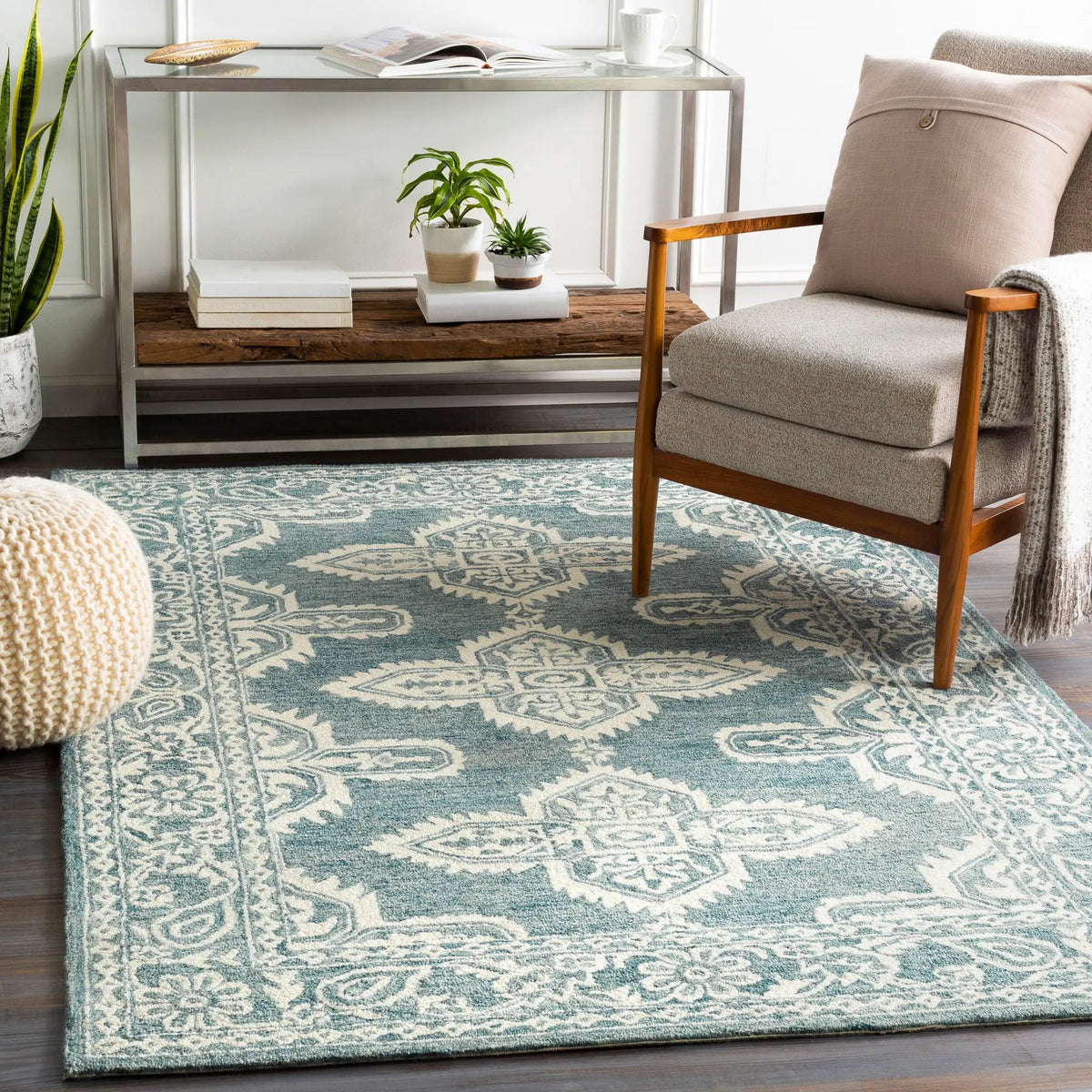 LIVABLISS Granada GND-2300 Ice-Blue Area Rug