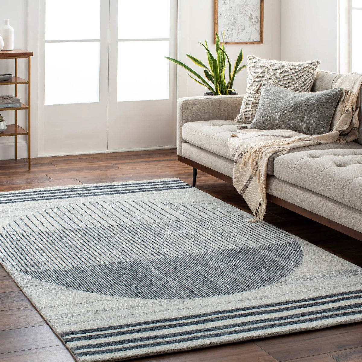 Granada GND-2334 Light-Beige Area Rug by LIVABLISS