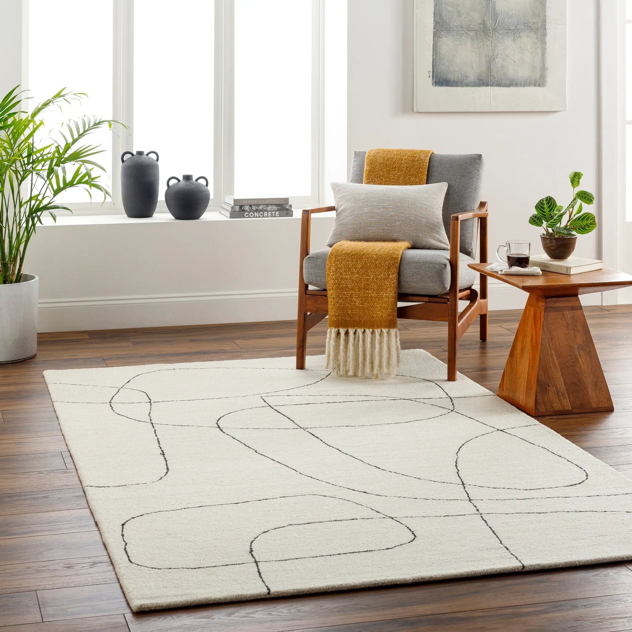 Granada GND-2345 Ivory Area Rug by LIVABLISS
