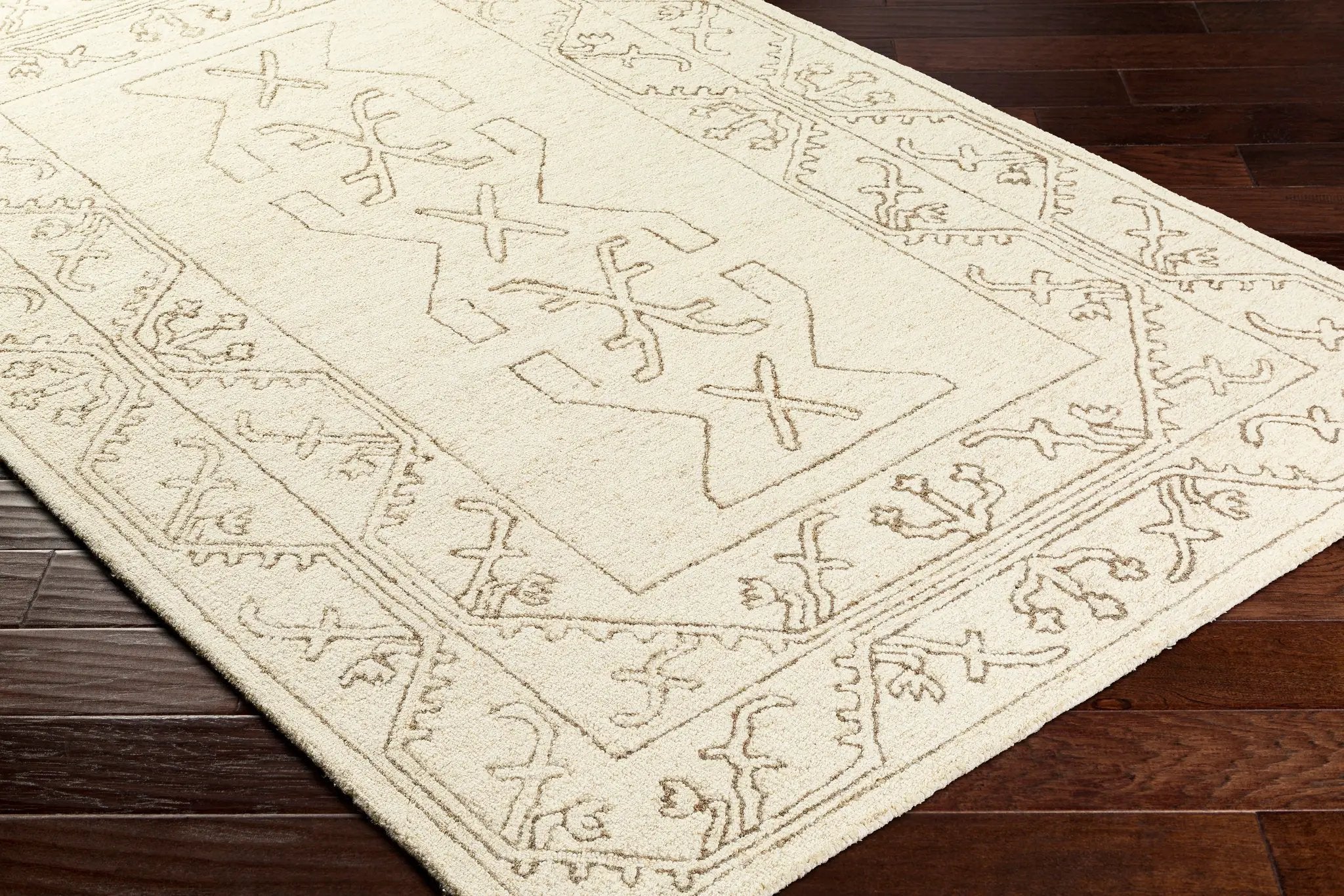 Granada GND-2355 Ivory Area Rug by LIVABLISS