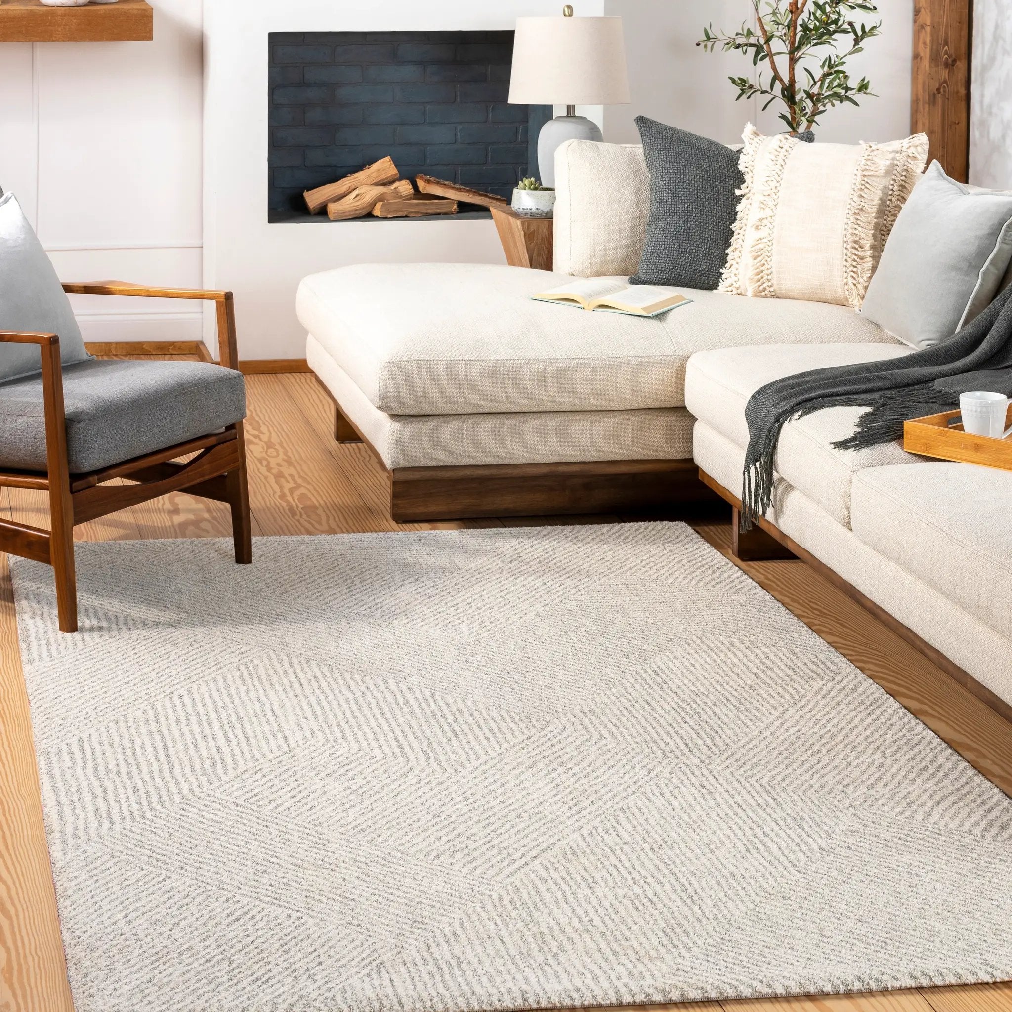 Gavic GVC-2304 Cream Area Rug by LIVABLISS