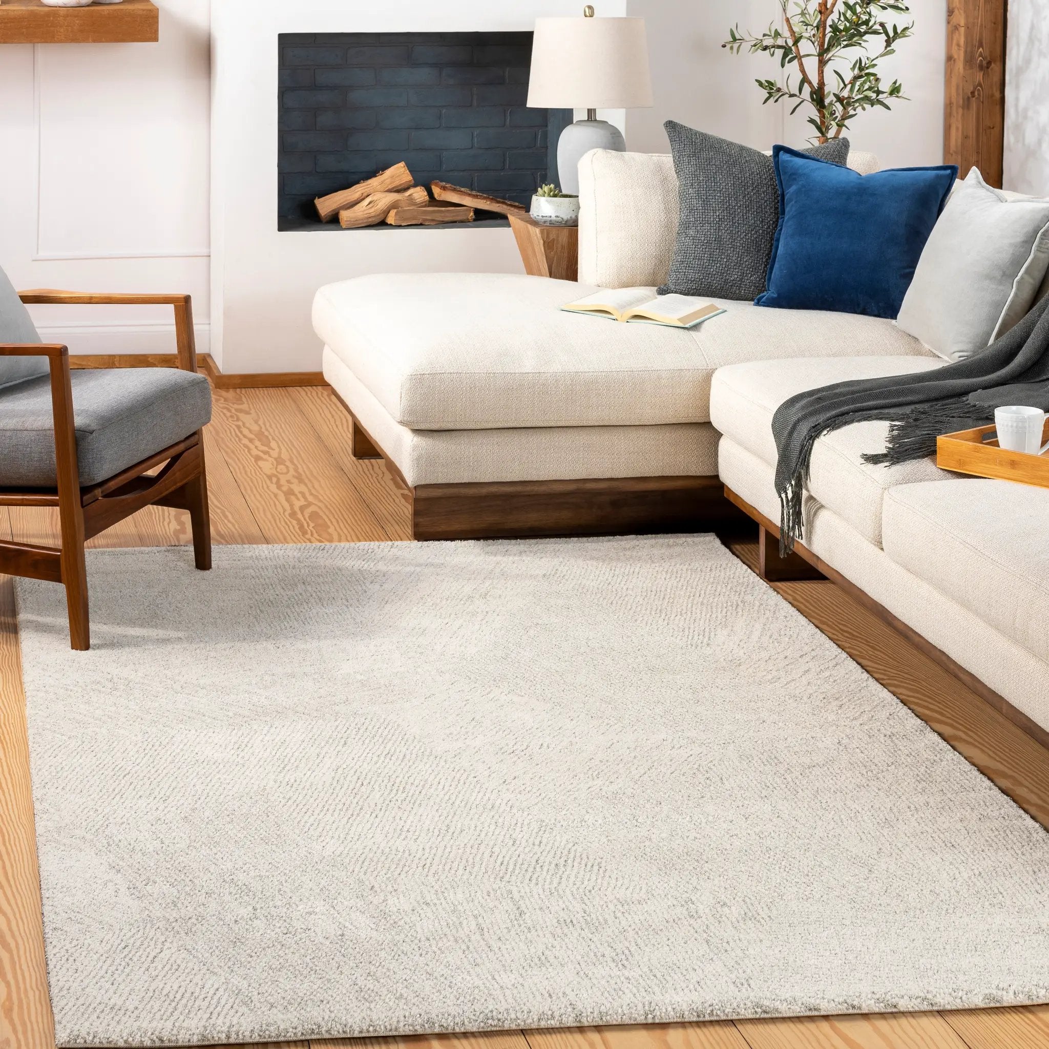 Gavic GVC-2310 Cream Area Rug by LIVABLISS