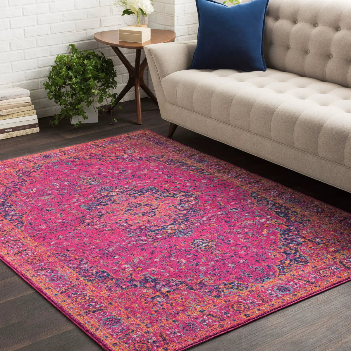 LIVABLISS Harput HAP-1008 Pink Area Rug