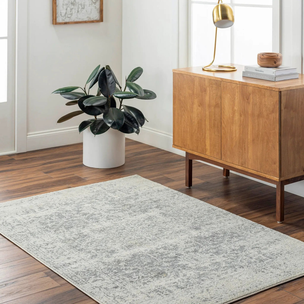 LIVABLISS Harput HAP-1024 Gray Area Rug