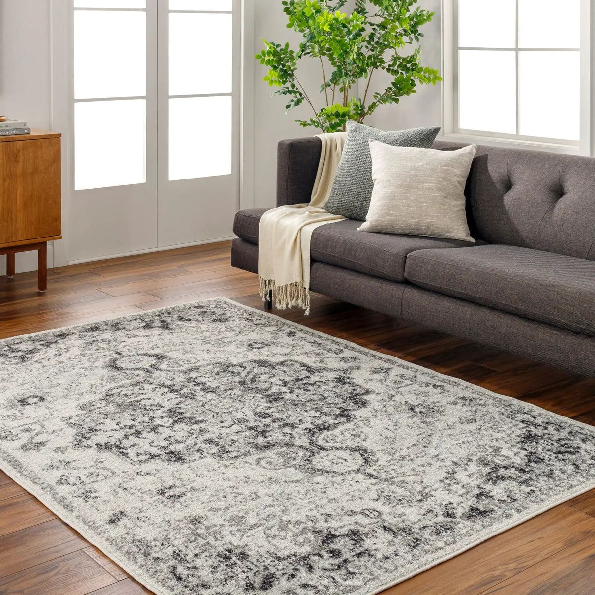 LIVABLISS Harput HAP-1061 Black Area Rug