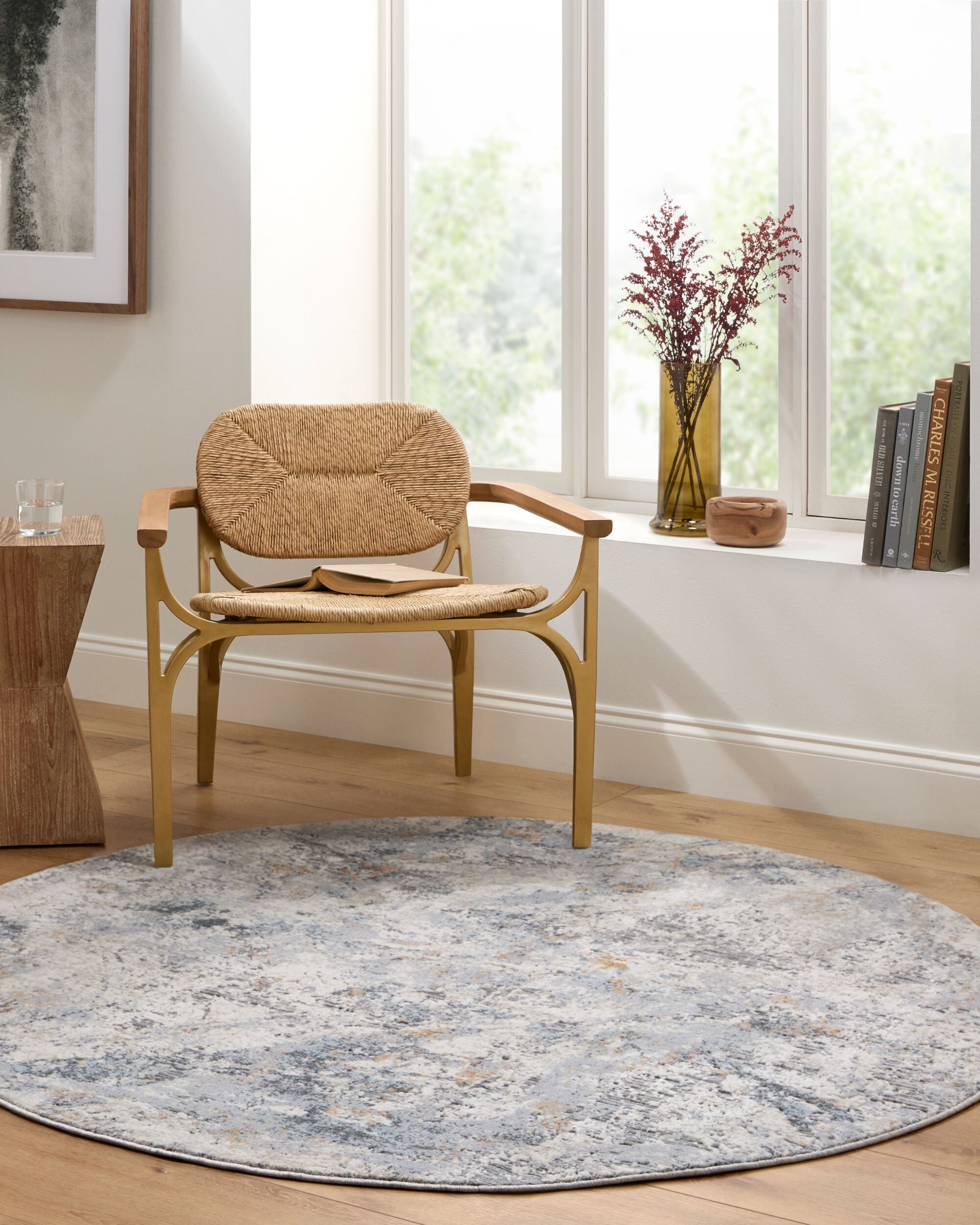Surya Hassler HSL-2311 Light Slate Area Rug by LIVABLISS