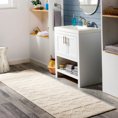 LIVABLISS Hygge HYG-2302 White Area Rug
