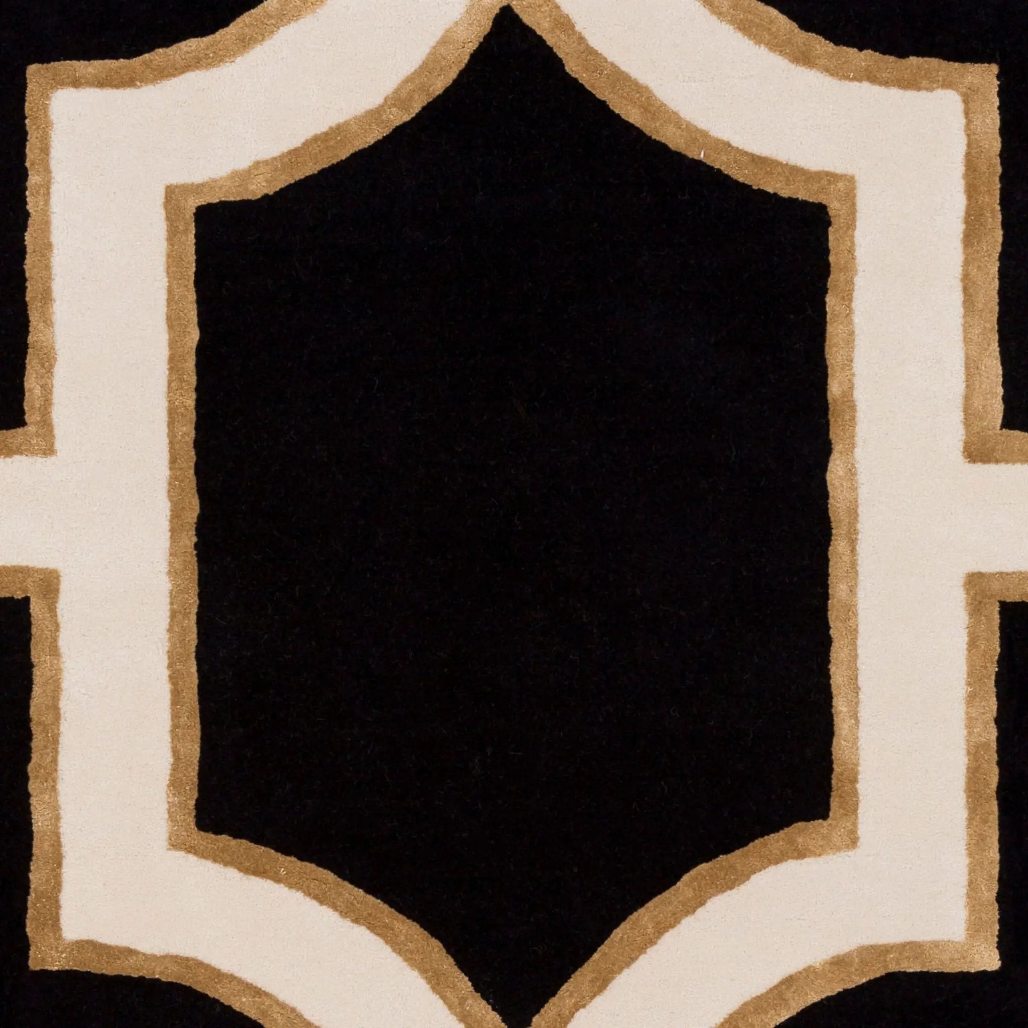 Intermezzo INE-1000 Black Area Rug by LIVABLISS