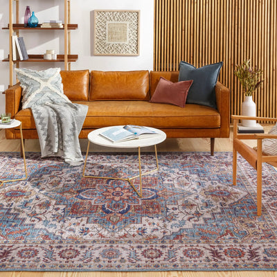 LIVABLISS Iris IRS-2301 Blue Area Rug