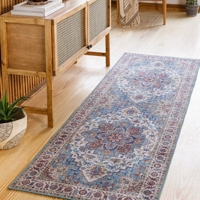 LIVABLISS Iris IRS-2301 Blue Area Rug