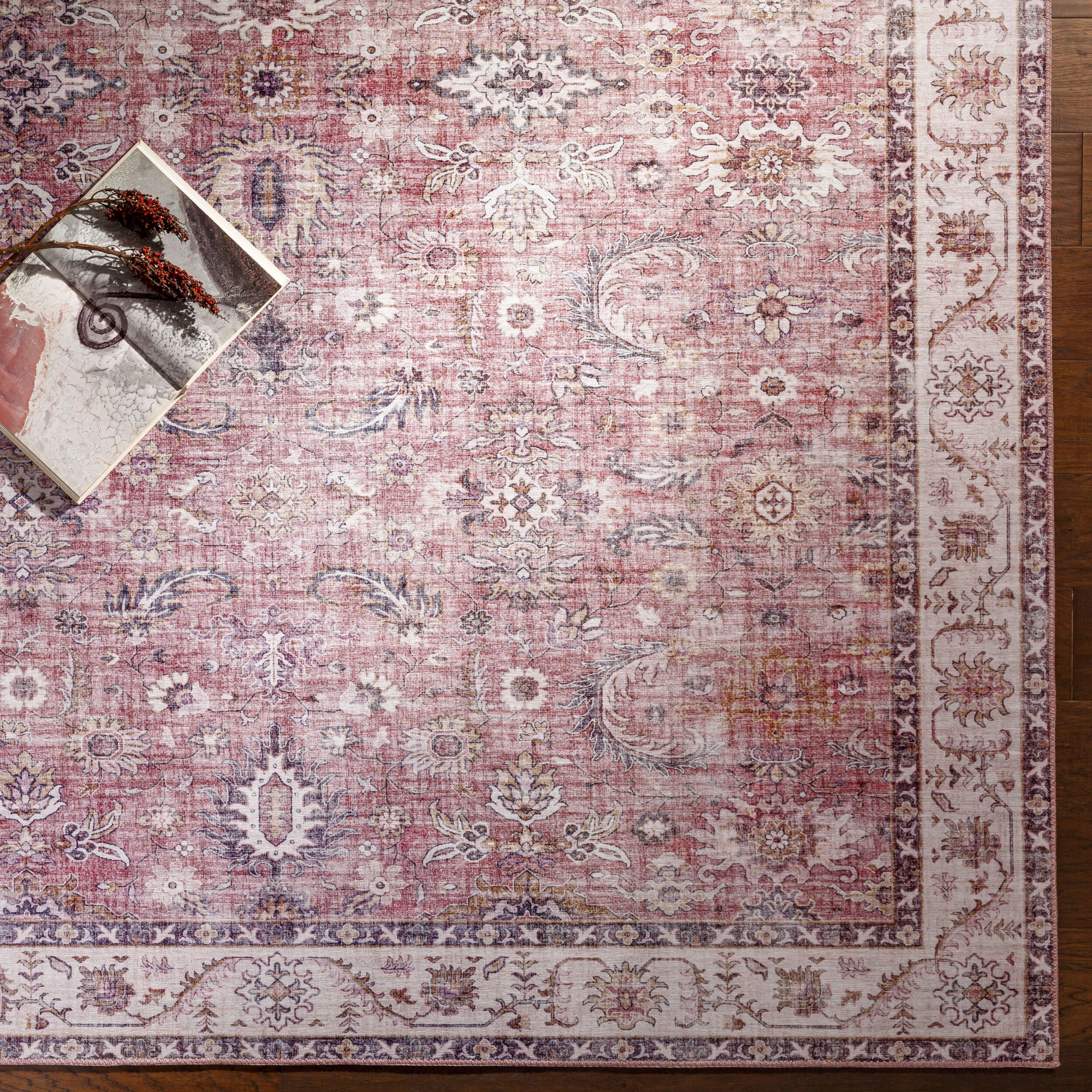 Surya Iris IRS-2305 Purple Area Rug by LIVABLISS