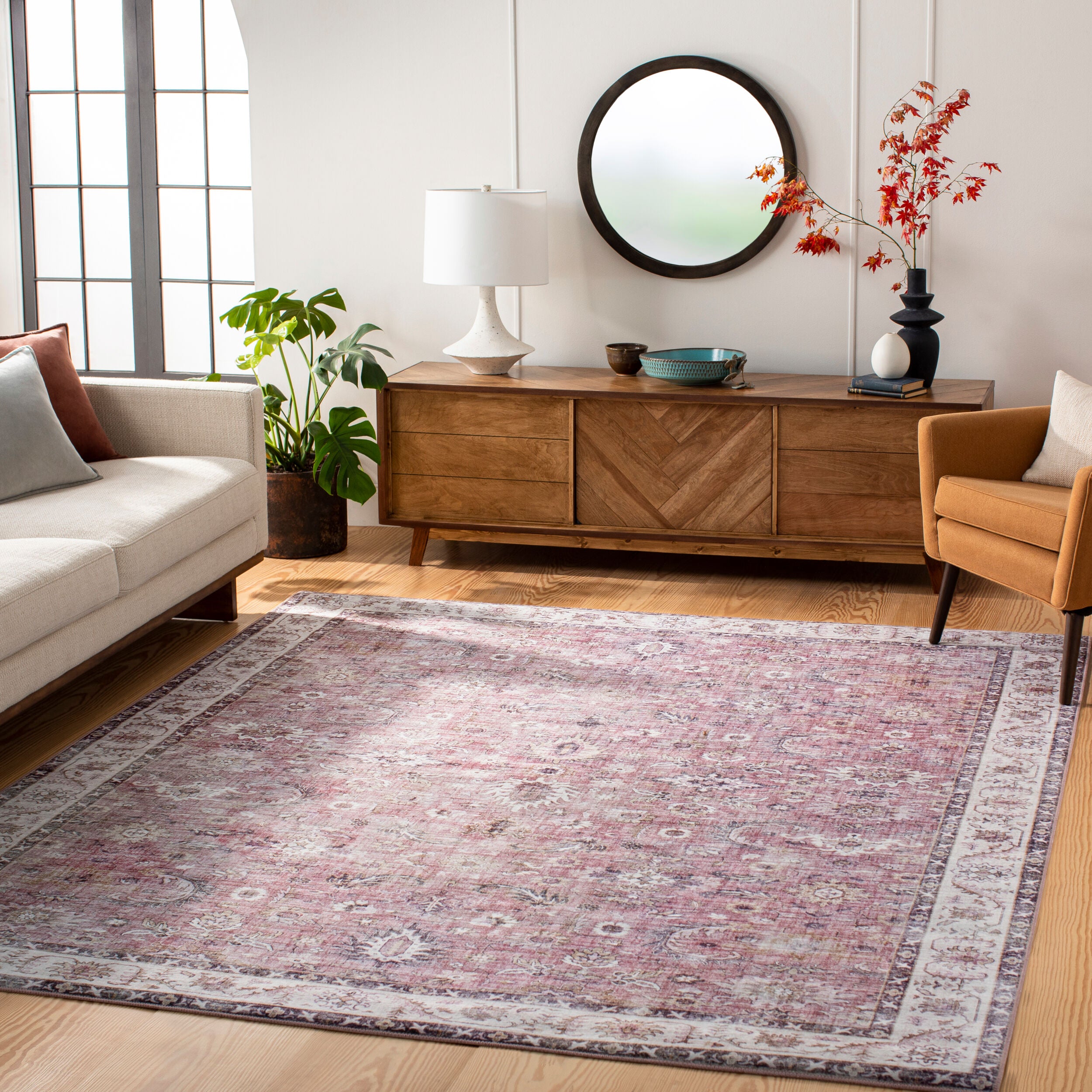 Surya Iris IRS-2305 Purple Area Rug by LIVABLISS