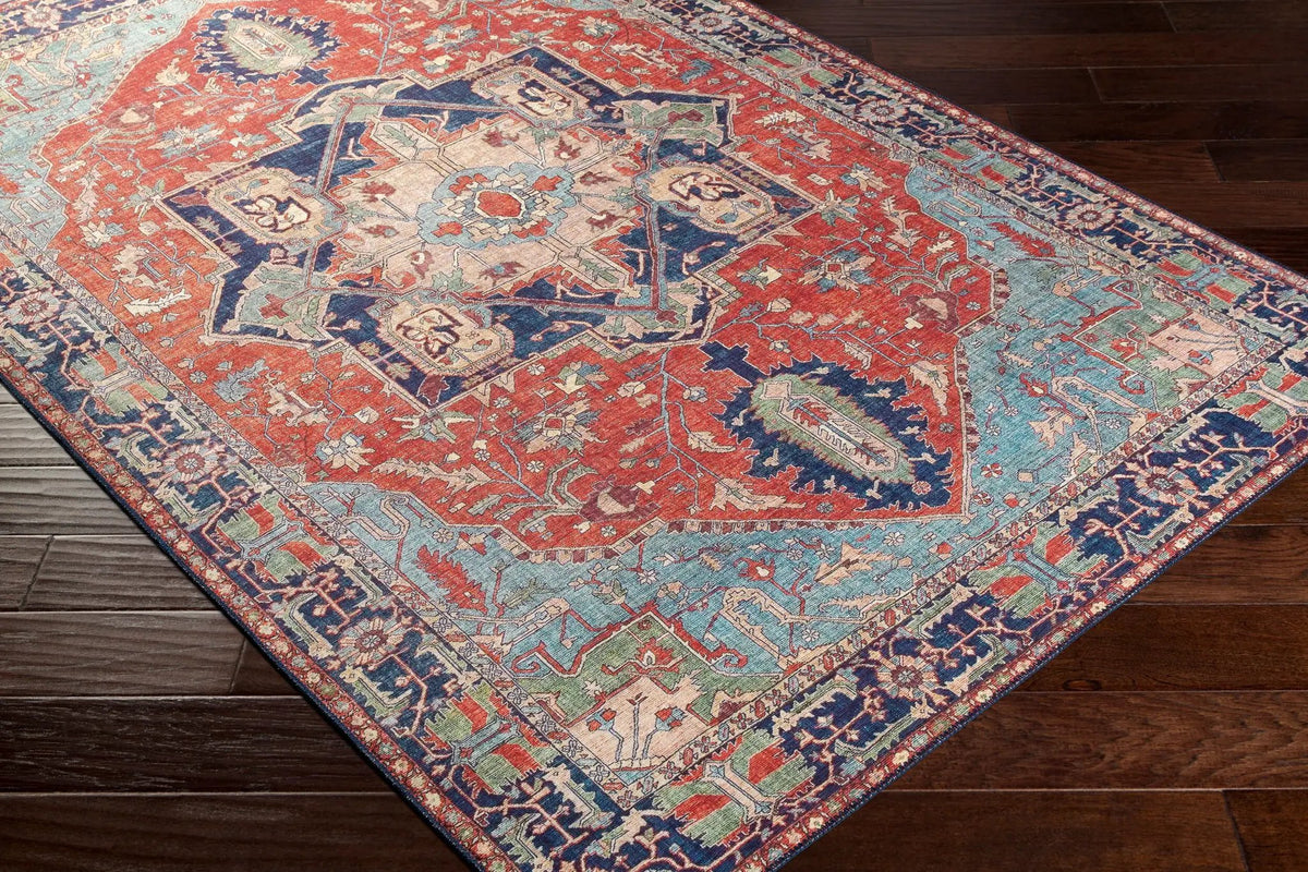 LIVABLISS Iris IRS-2308 Red Area Rug
