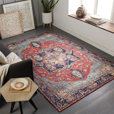 LIVABLISS Iris IRS-2308 Red Area Rug