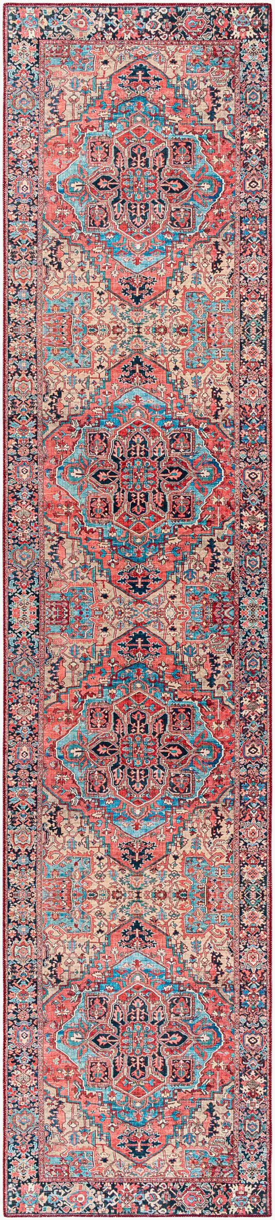 LIVABLISS Iris IRS-2310 Red Area Rug