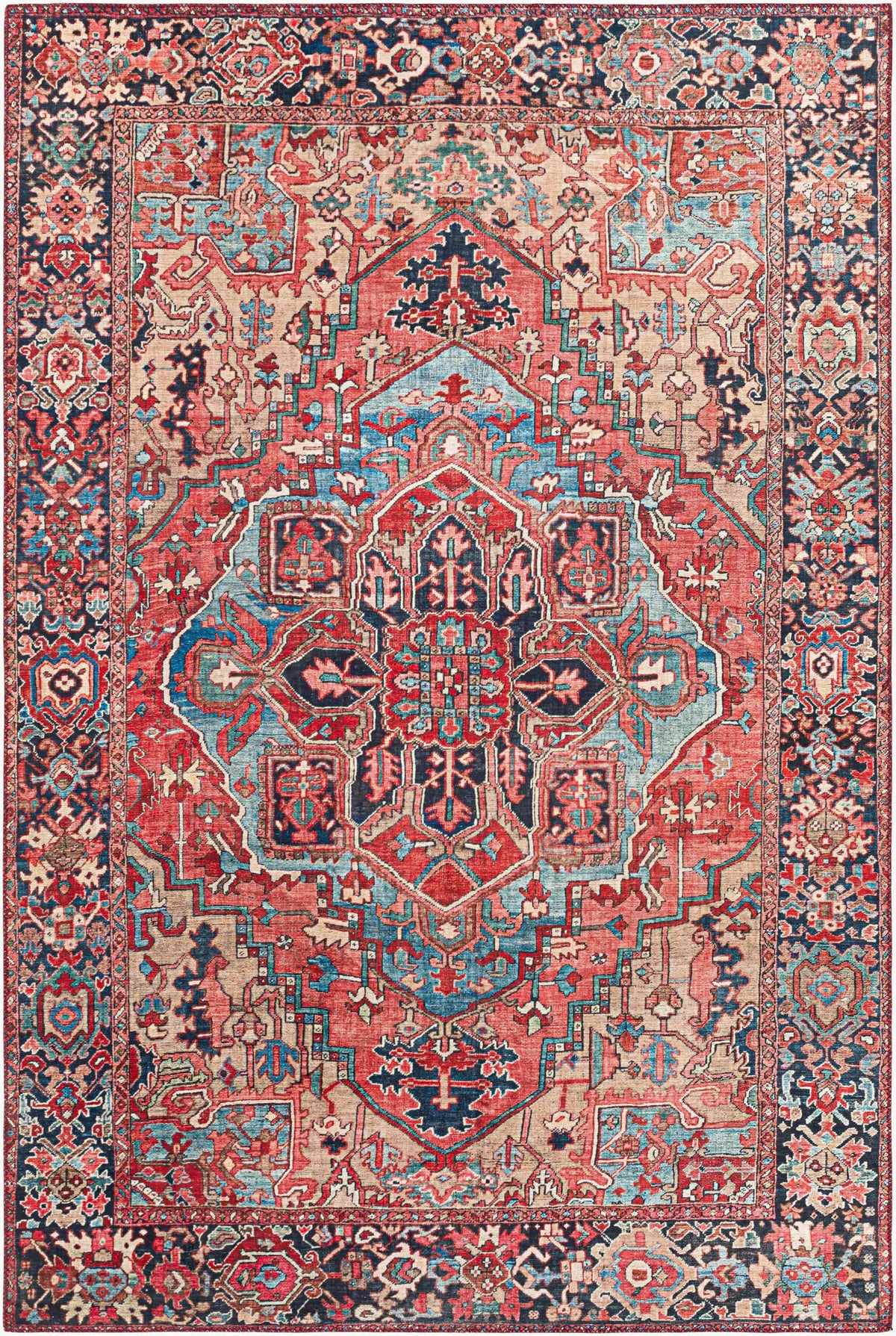 LIVABLISS Iris IRS-2310 Red Area Rug