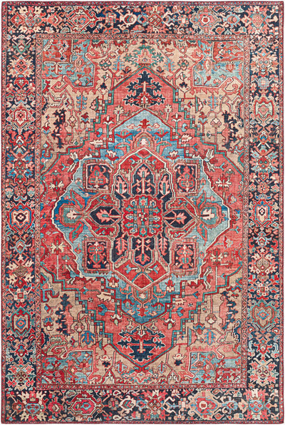 LIVABLISS Iris IRS-2310 Red Area Rug