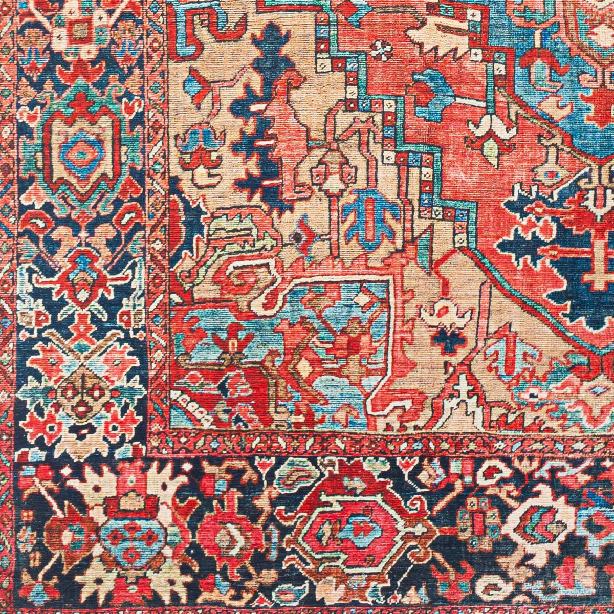 LIVABLISS Iris IRS-2310 Red Area Rug