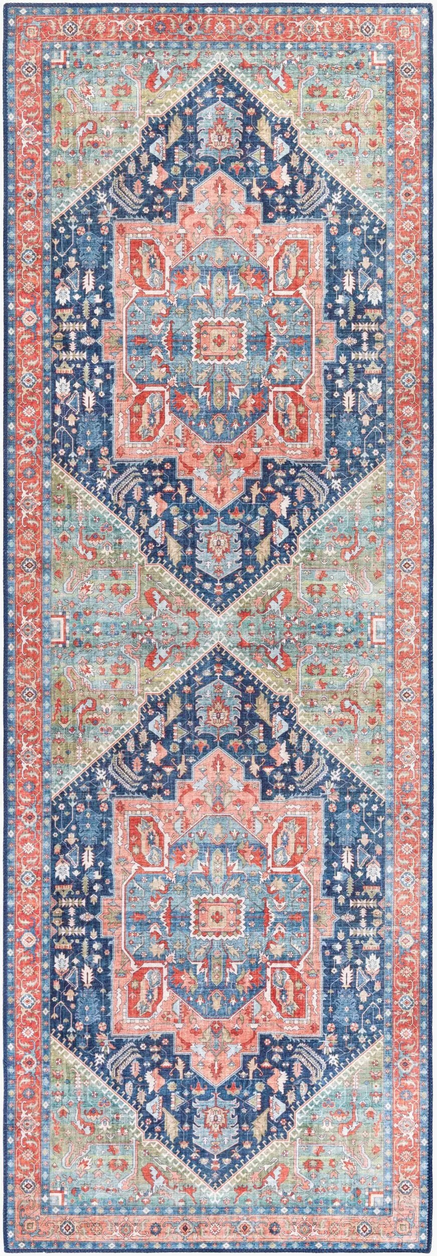 LIVABLISS Iris IRS-2312 Blue Area Rug