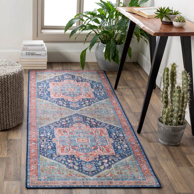 LIVABLISS Iris IRS-2312 Blue Area Rug
