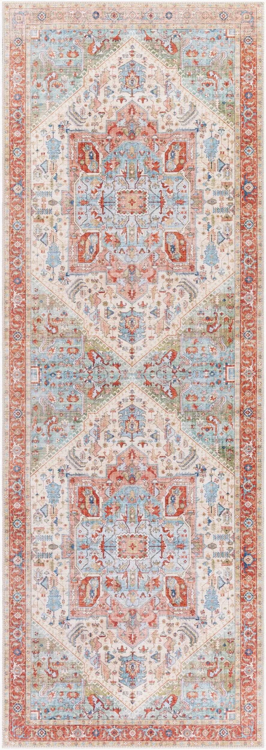 LIVABLISS Iris IRS-2314 Orange Area Rug