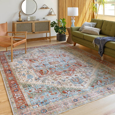 LIVABLISS Iris IRS-2314 Orange Area Rug