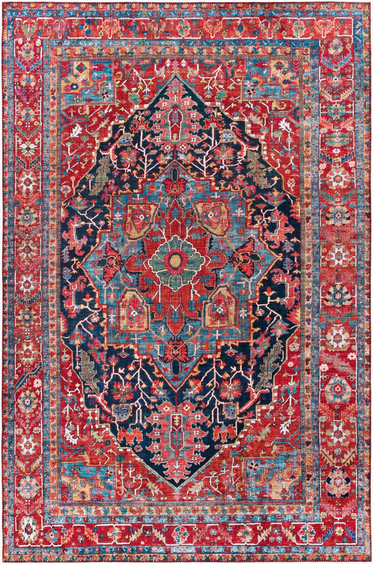 LIVABLISS Iris IRS-2316 Red Area Rug