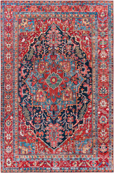 LIVABLISS Iris IRS-2316 Red Area Rug