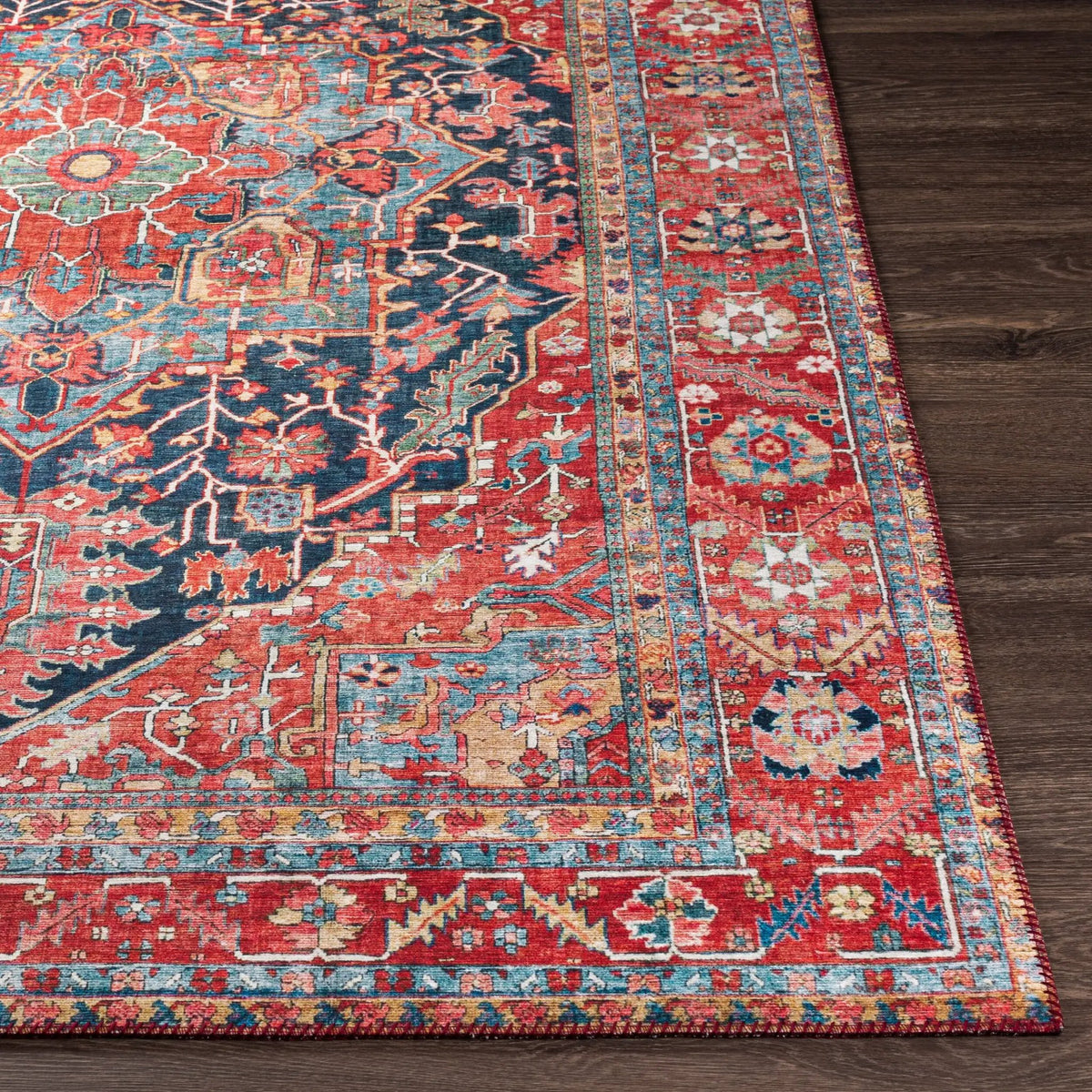 LIVABLISS Iris IRS-2316 Red Area Rug