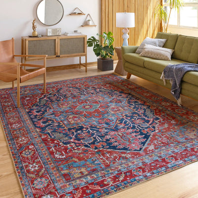 LIVABLISS Iris IRS-2316 Red Area Rug