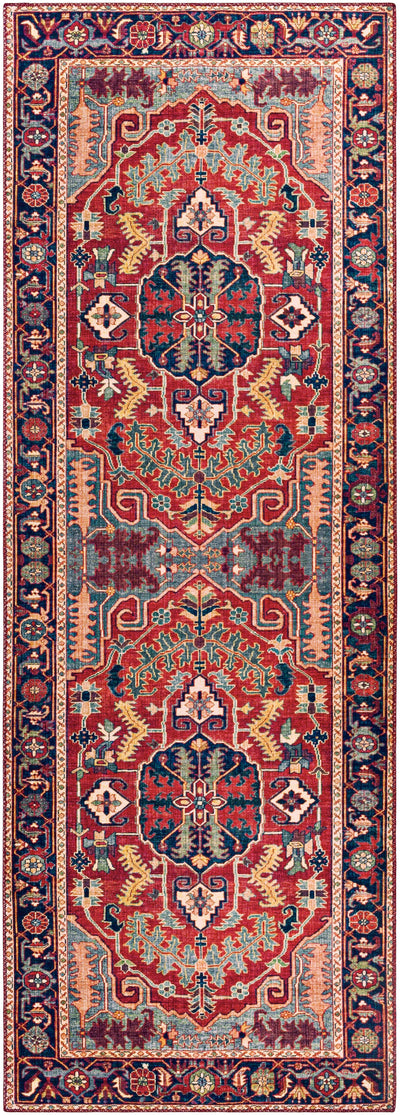 Surya Iris IRS-2317 Red Area Rug by LIVABLISS