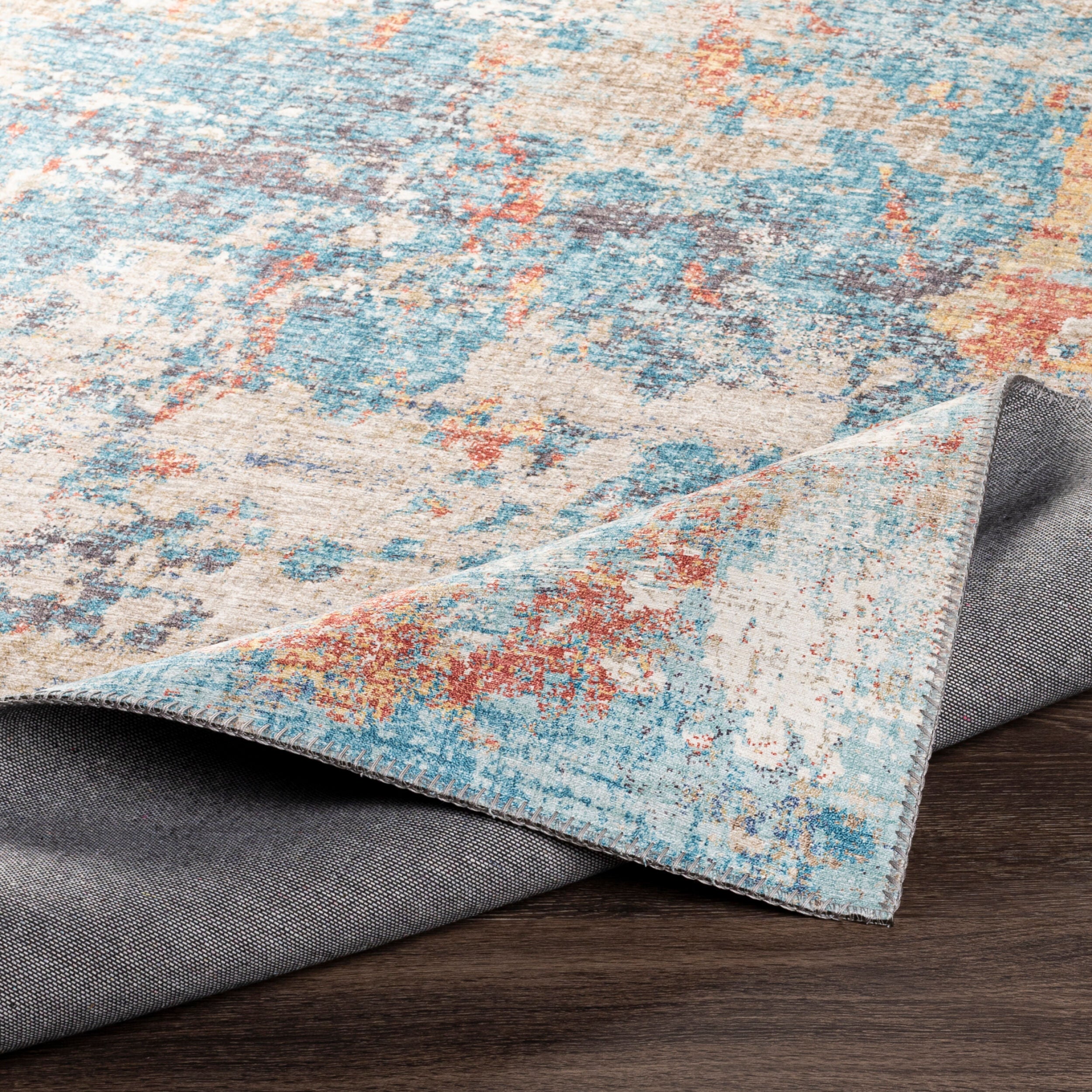 Surya Iris IRS-2318 Blue Area Rug by LIVABLISS