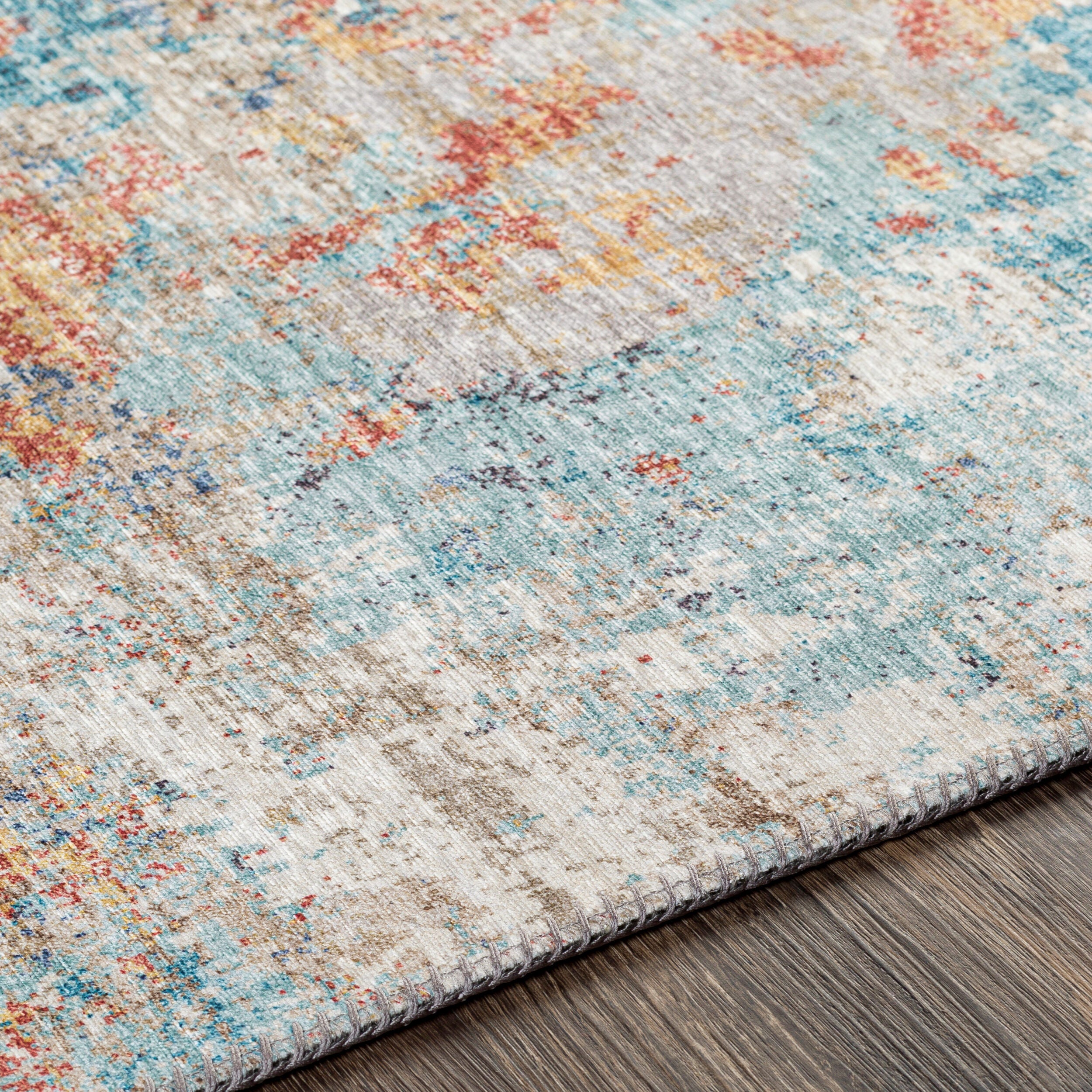 Surya Iris IRS-2318 Blue Area Rug by LIVABLISS