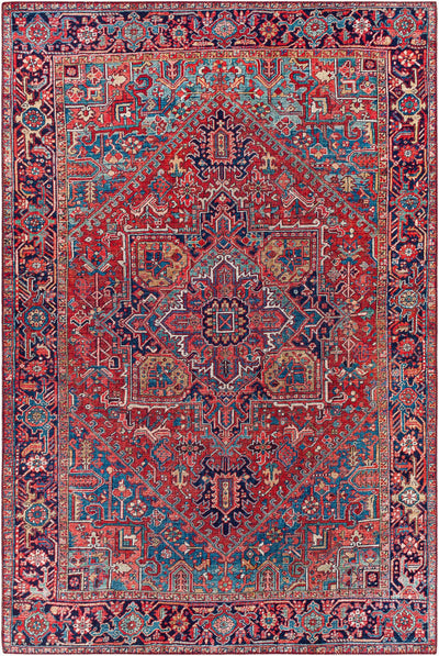 LIVABLISS Iris IRS-2330 Red Area Rug