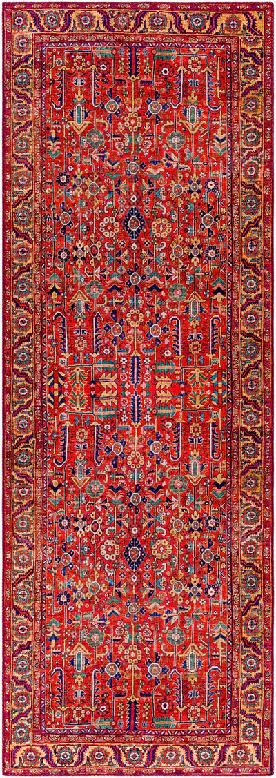 LIVABLISS Iris IRS-2332 Burnt-Orange Area Rug