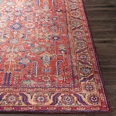 LIVABLISS Iris IRS-2332 Burnt-Orange Area Rug
