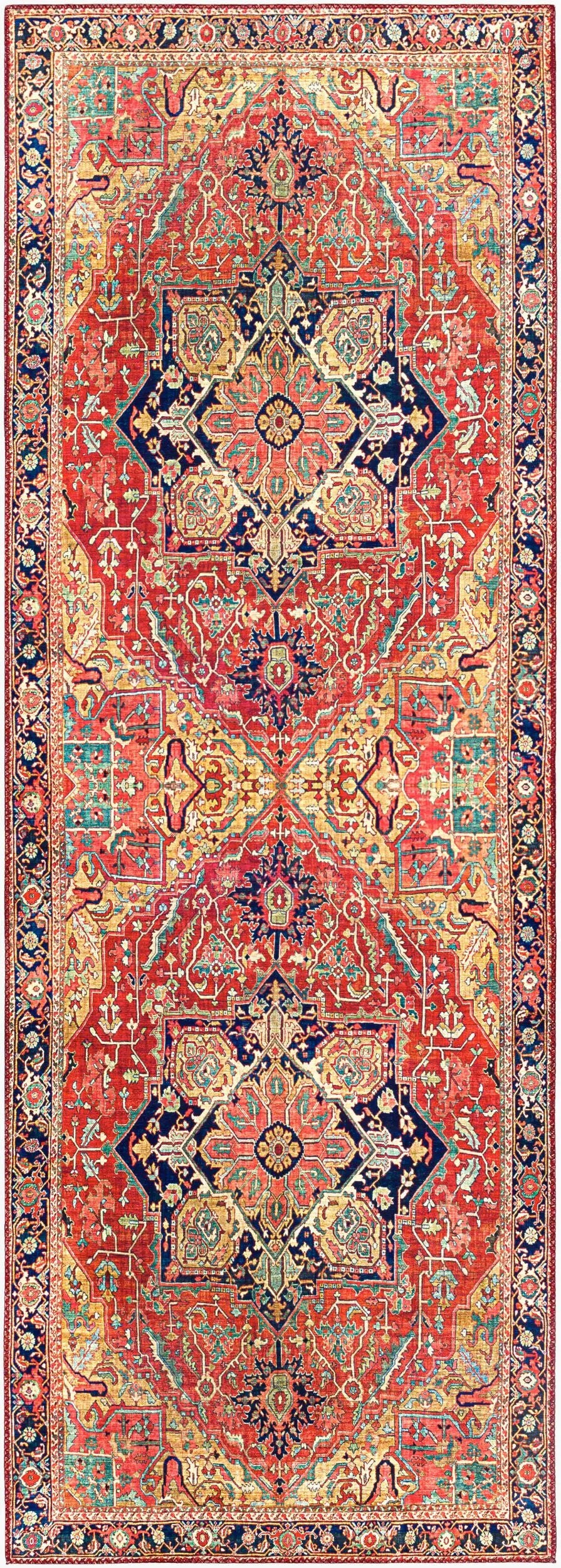 LIVABLISS Iris IRS-2343 Dark-Blue Area Rug