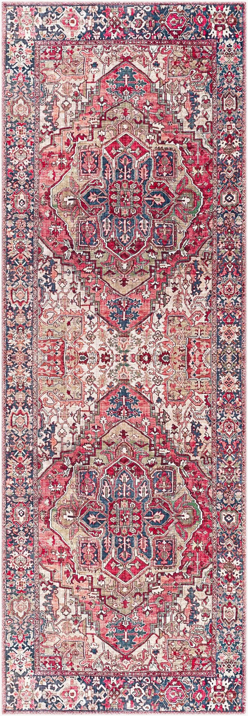 LIVABLISS Iris IRS-2357 Red Area Rug