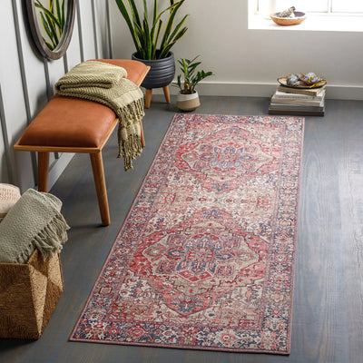 LIVABLISS Iris IRS-2357 Red Area Rug