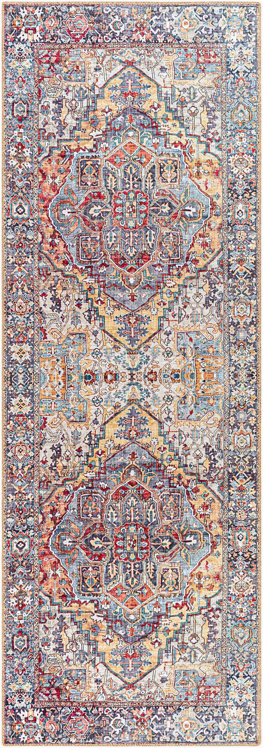 LIVABLISS Iris IRS-2358 Rust Area Rug