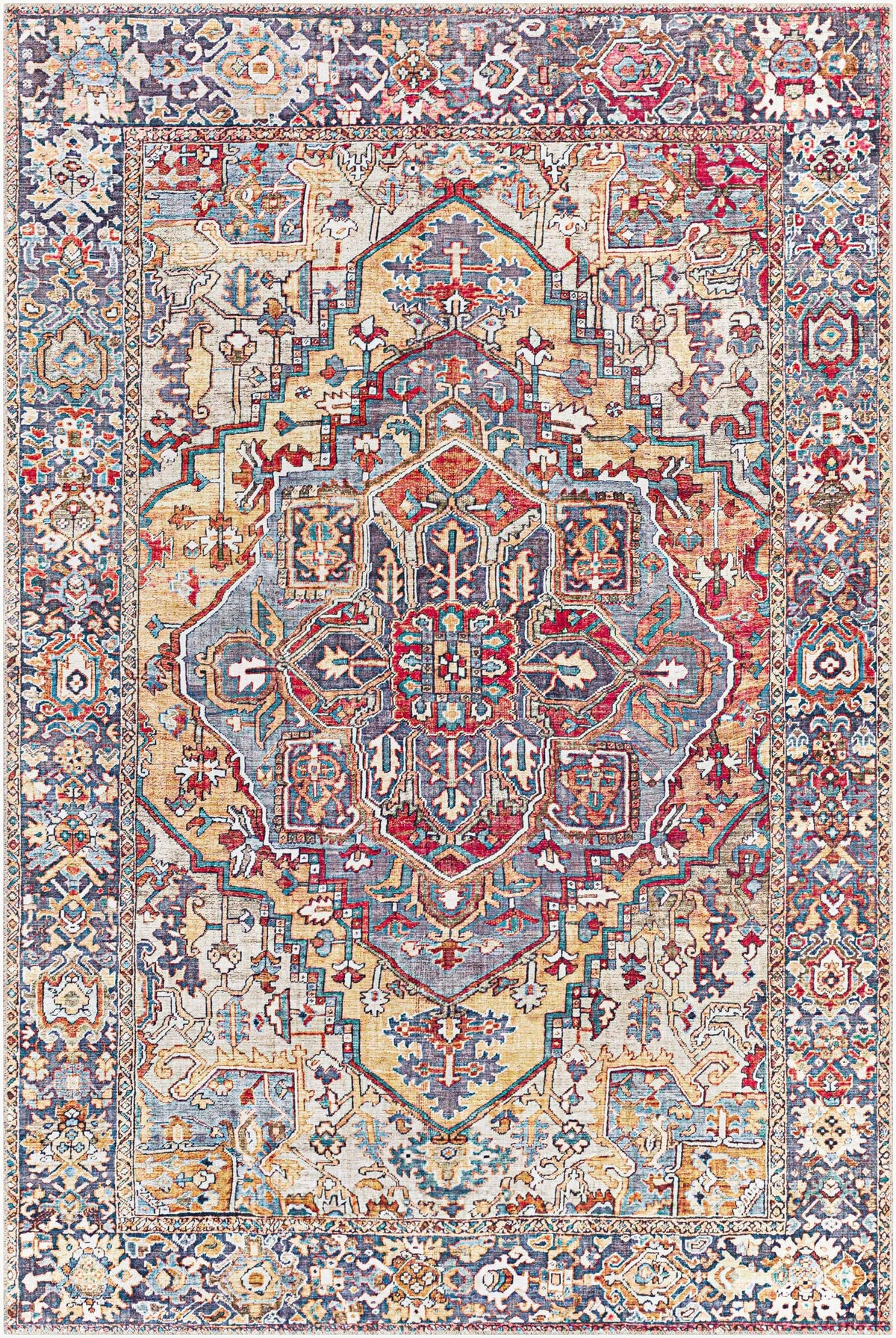 LIVABLISS Iris IRS-2358 Rust Area Rug
