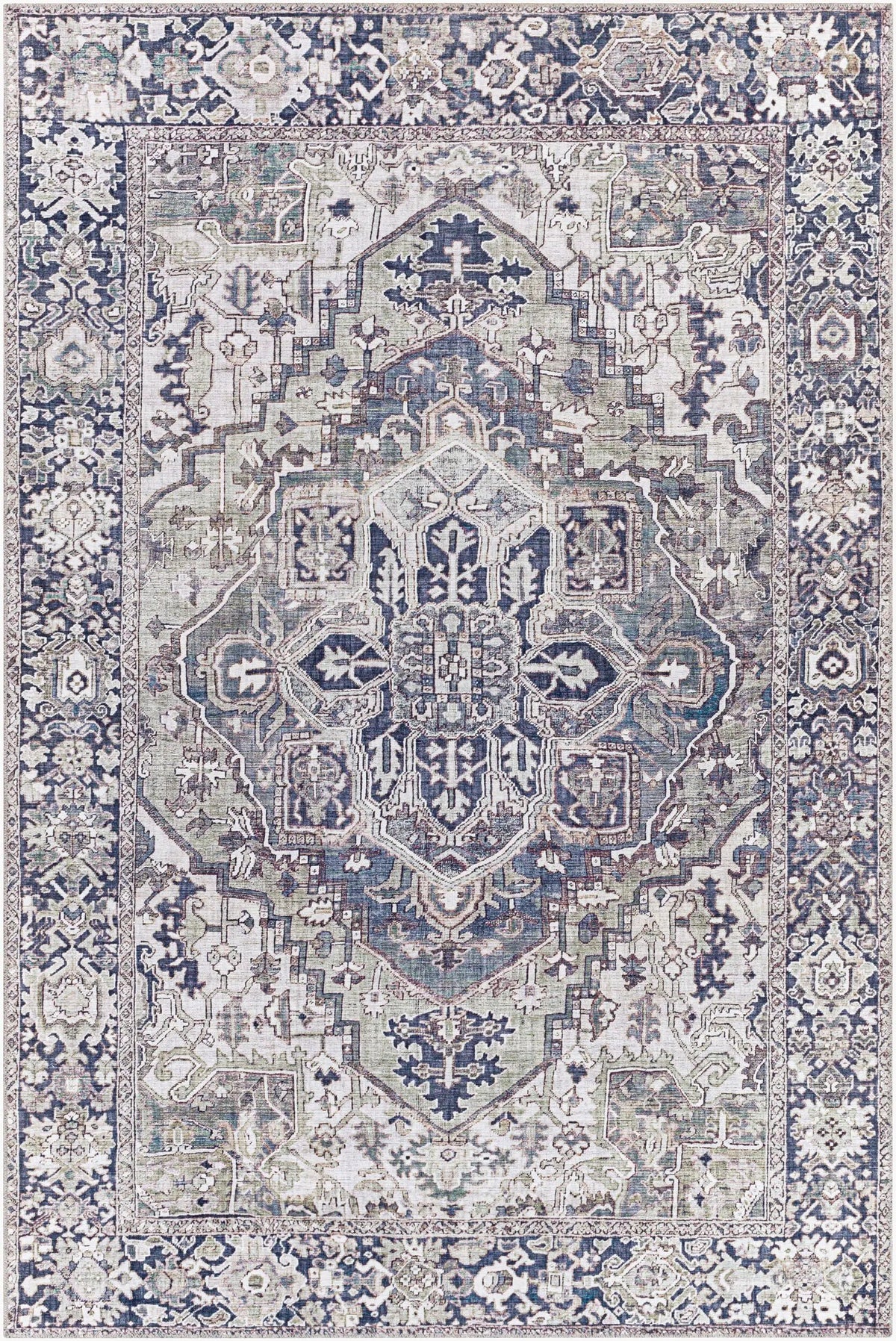 LIVABLISS Iris IRS-2359 Black Area Rug