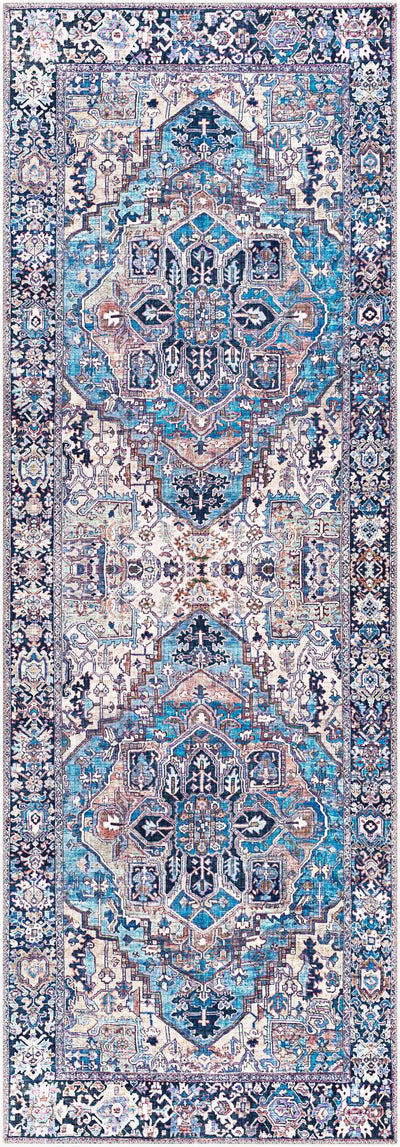 LIVABLISS Iris IRS-2362 Blue Area Rug