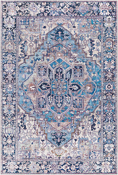 LIVABLISS Iris IRS-2362 Blue Area Rug