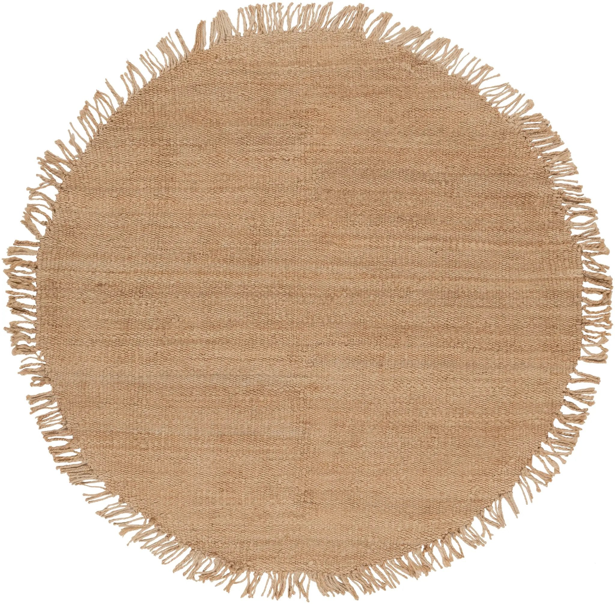 Jute Natural Beige Area Rug by LIVABLISS