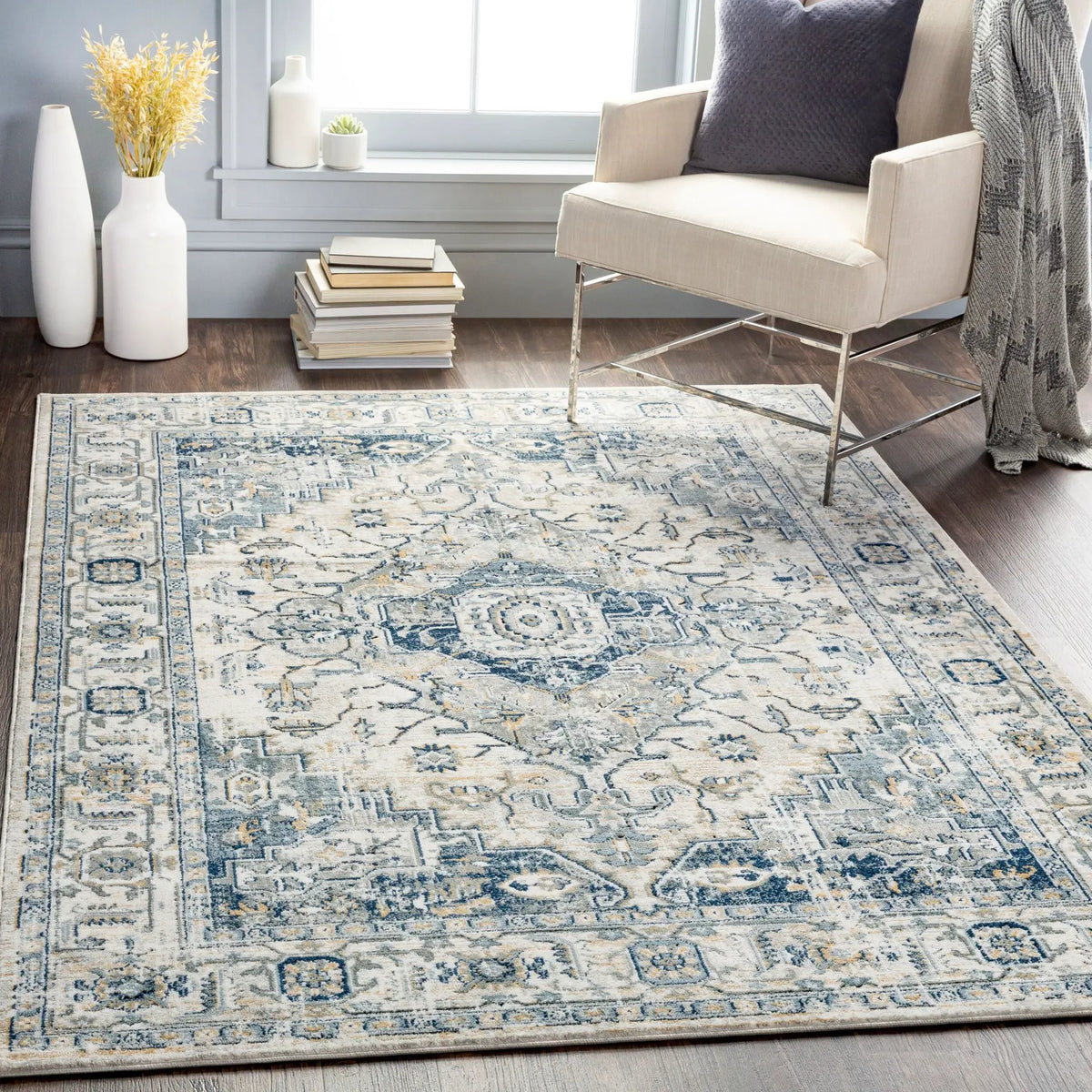 LIVABLISS Jolie JLO-2305 Medium-Gray Area Rug